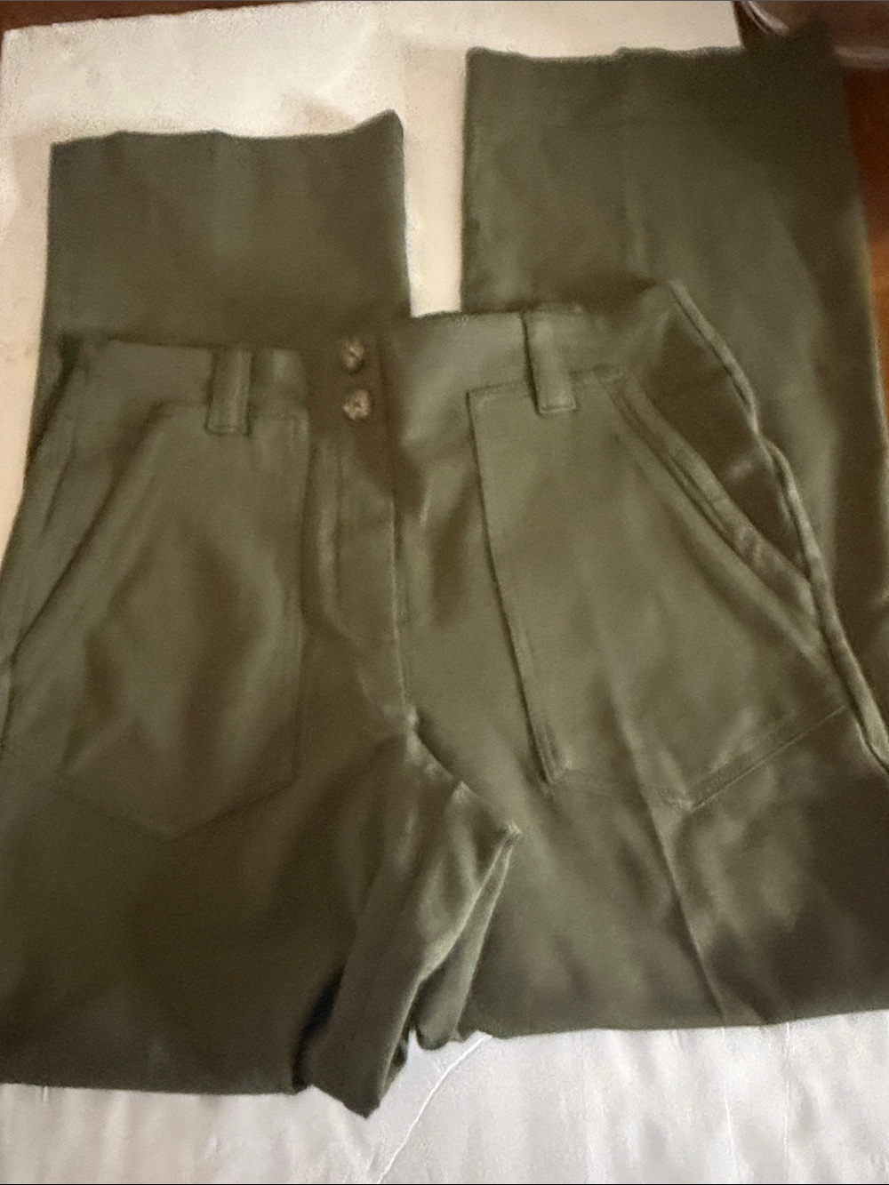 Autres Filles Olive Green High-Rise pants